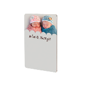 20ct/Case Dry Erase Message Board 8"x10.3" - Unisub