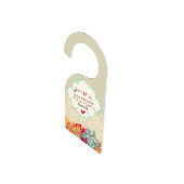 4"x9" Door Hanger White FR Plastic - Unisub