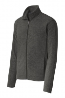 Port Authority &#174; Heather Microfleece Full-zip Jacket