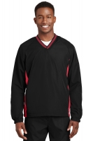 Sport-tek &#174; Tipped V-neck Raglan Wind Shirt