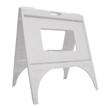 Plasticade Quiksign A-Frame Sidewalk Sign - White